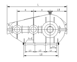 SHT型减速器外形尺寸 SHT型减速器外形尺寸